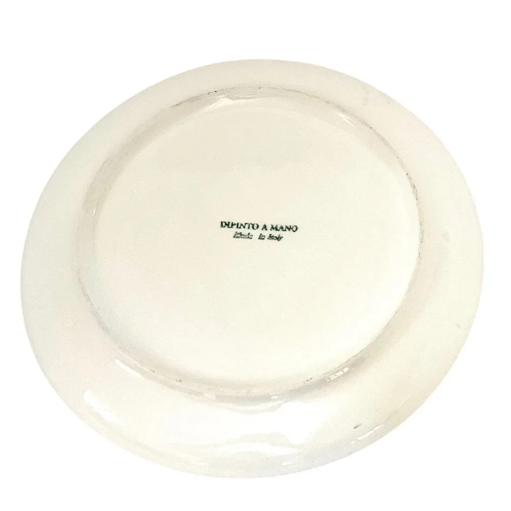 D. Vita Hand Painted Italian Ceramic Plates Set of 4 – Abstract‎ Modern Design